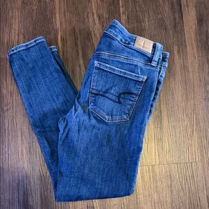 American Eagle Outfitters Dark Blue Skinny Jeans